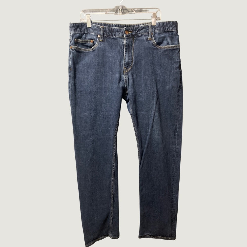 Five Four Concord Mens Dark Wash Straight Leg Denim Jeans Blue Size 36 x 32.5
